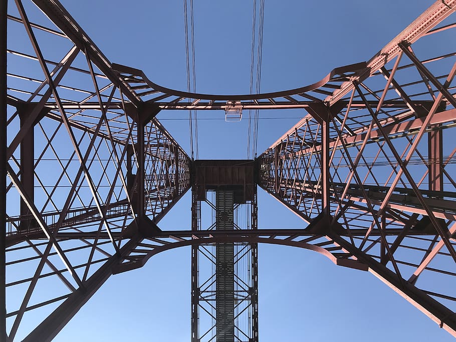 spain, getxo, sky, connection, electricity pylon, architecture HD wallpaper