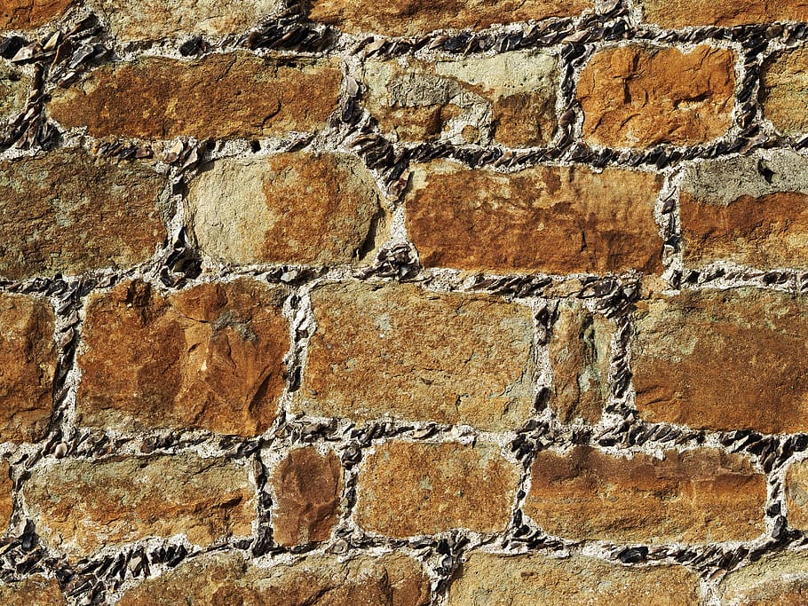 stone, brick, wall, texture, mortar, flint, block, build, building HD wallpaper