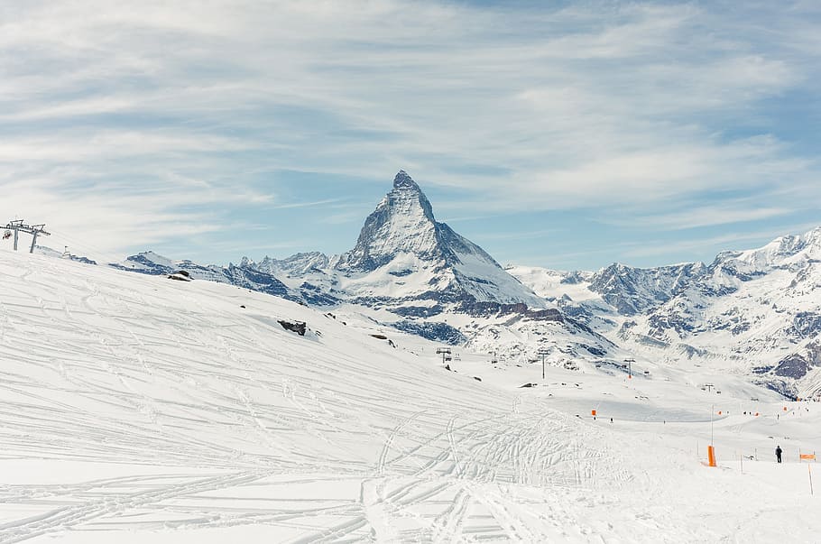 Matterhorn, action, active, adventure, alpine, alps, background, HD wallpaper