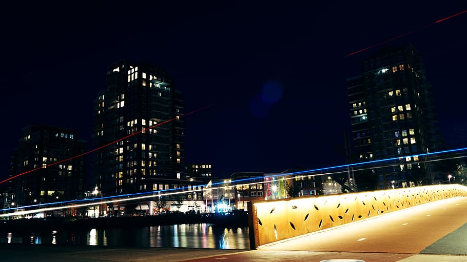 dark, night, building, architecture, light, infrastructure HD wallpaper
