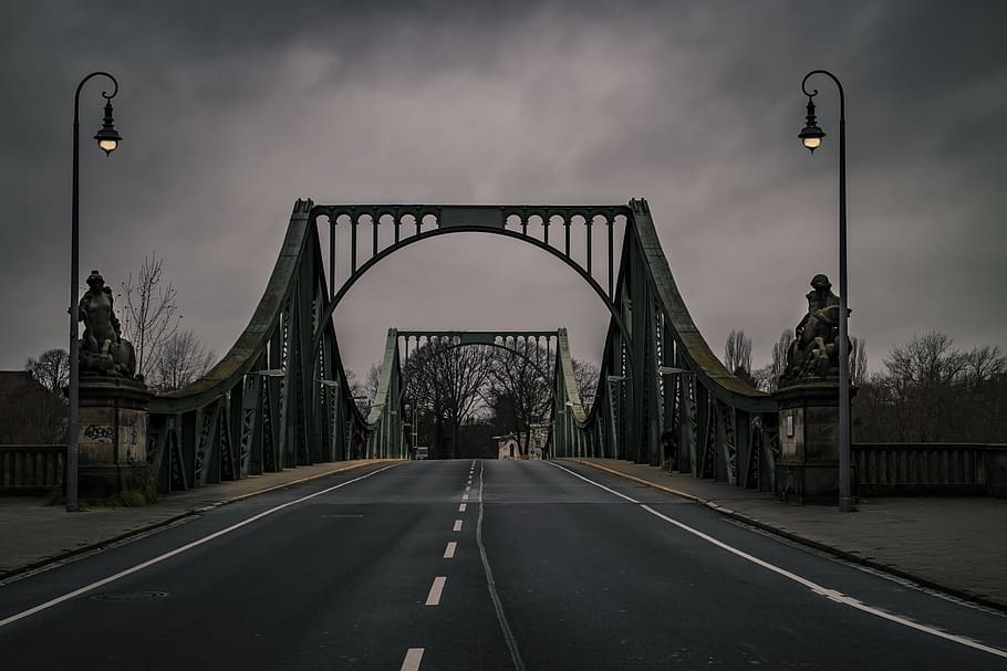 bridge, spies, gleinicker brücke, the way forward, direction HD wallpaper