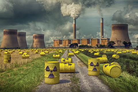 nuclear, central, energy, radiation, fireplace, contamination HD wallpaper