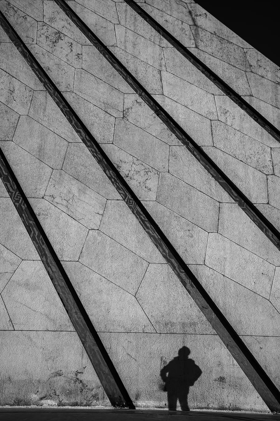 real people, built structure, one person, architecture, shadow HD wallpaper