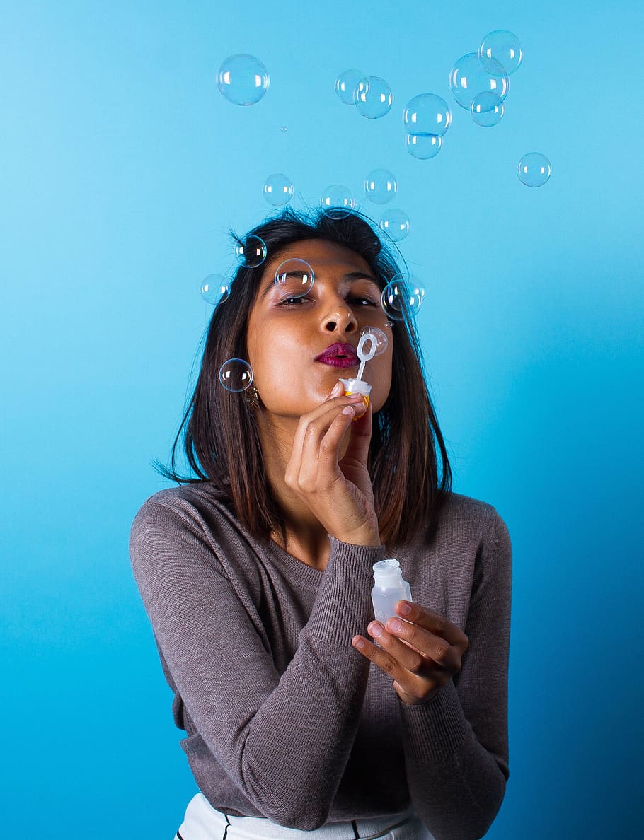 canada, toronto, portrait, bubbles, babe, girl, one person HD wallpaper