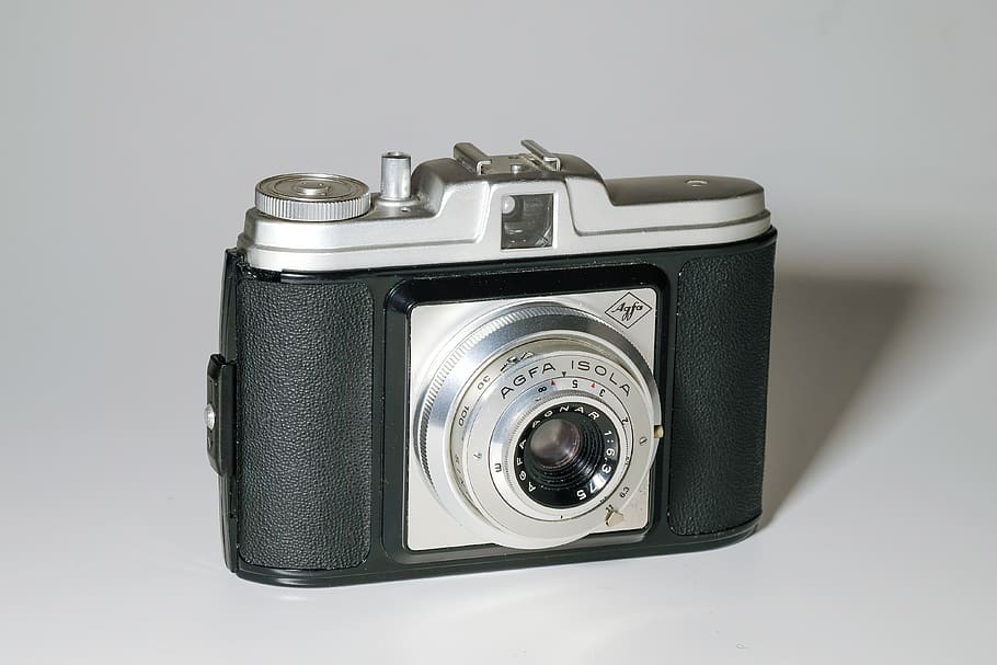 black and gray camera, electronics, digital camera, old camera HD wallpaper