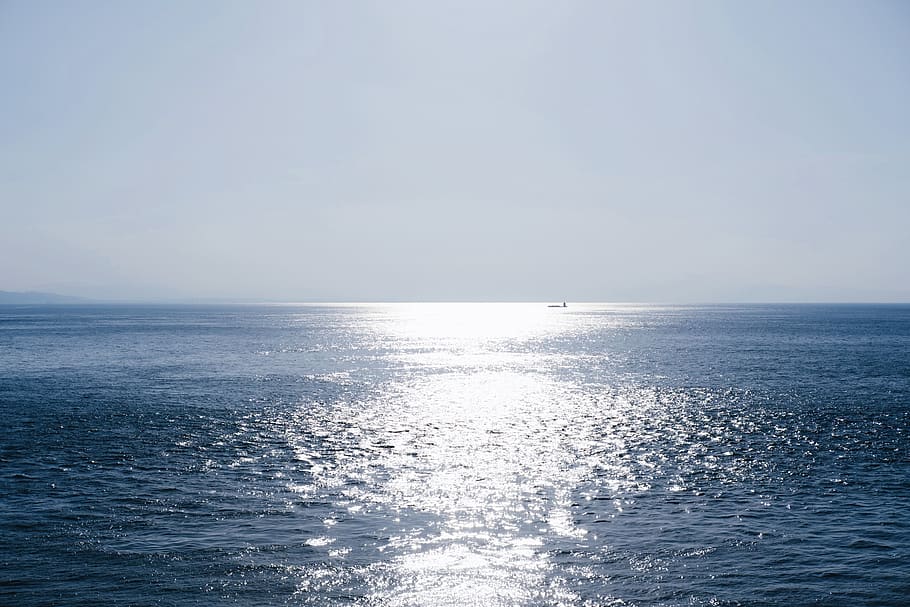 nature, outdoors, horizon, sky, ocean, water, sea, panoramic HD wallpaper