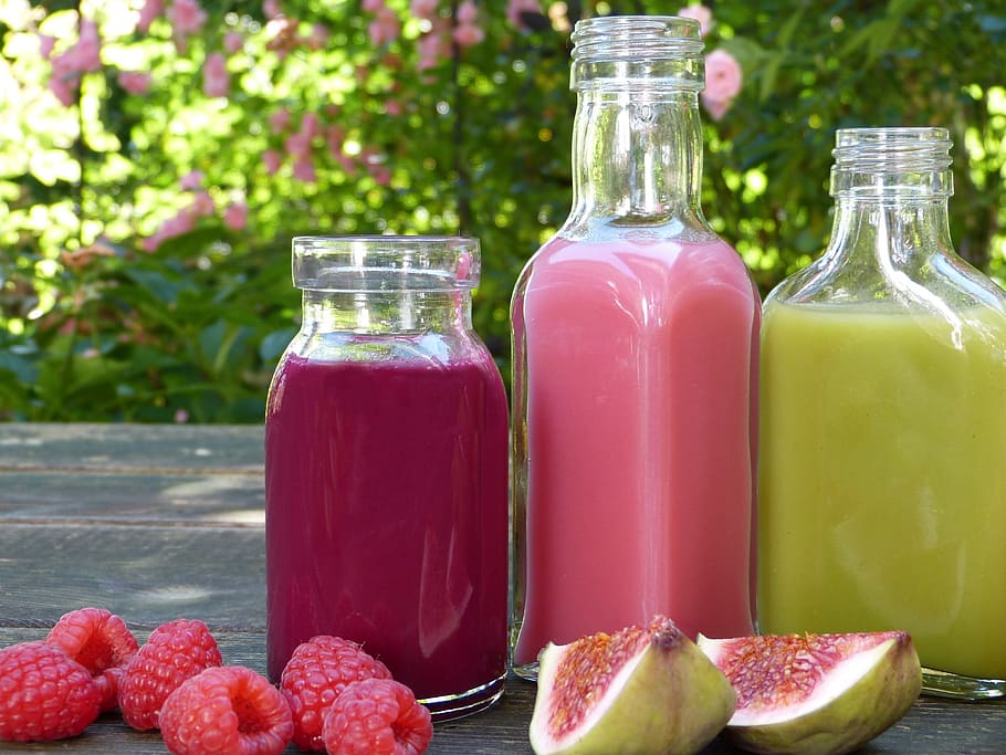 smoothies, juice, fruit, healthy, colorful, bottle, vitamins