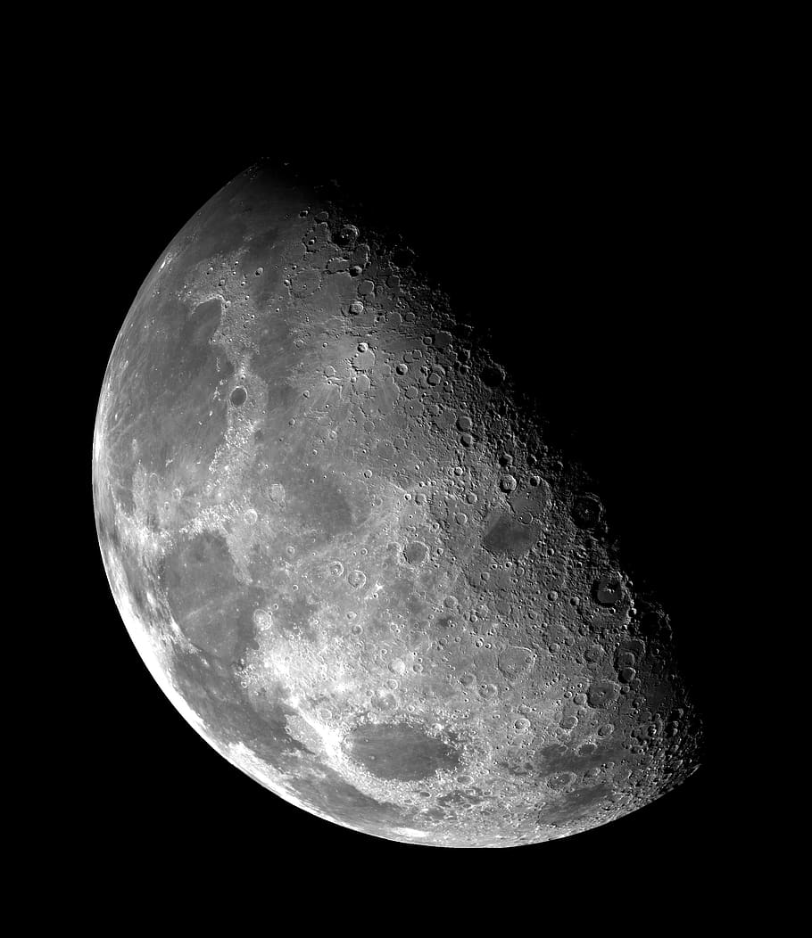 moon, dark, night, planet, space, astronomy, planetary moon HD wallpaper