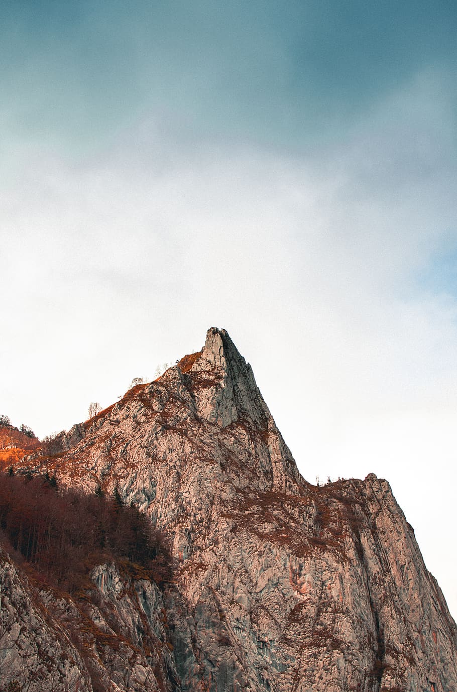 brown mountain, cloud, holiday, nature, pyrenee, france, impose HD wallpaper