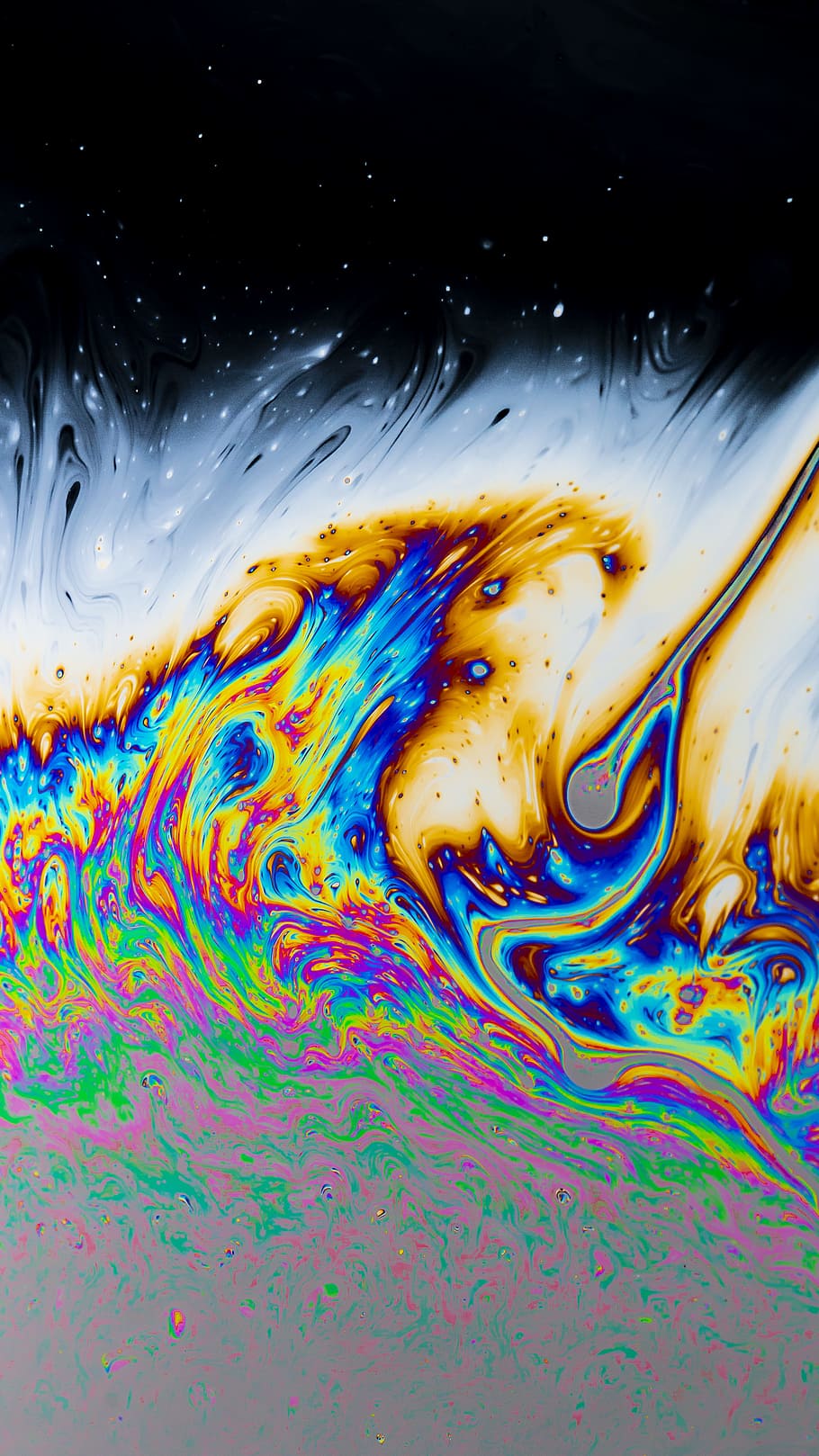 multicolored abstract wallpaper, art, macro, soap, water, oil HD wallpaper