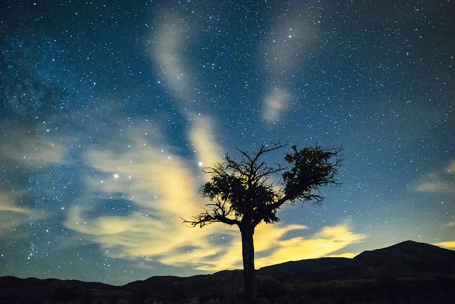 night, star, sky, dark, astronomy, beautiful, mystic, star - space HD wallpaper