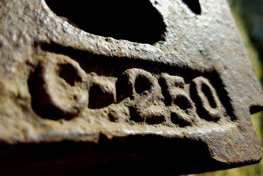 rusty, rustic, iron, text, number, sign, industrial, close-up HD wallpaper