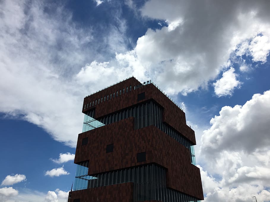 antwerp, belgium, clouds, cloud - sky, architecture, built structure HD wallpaper