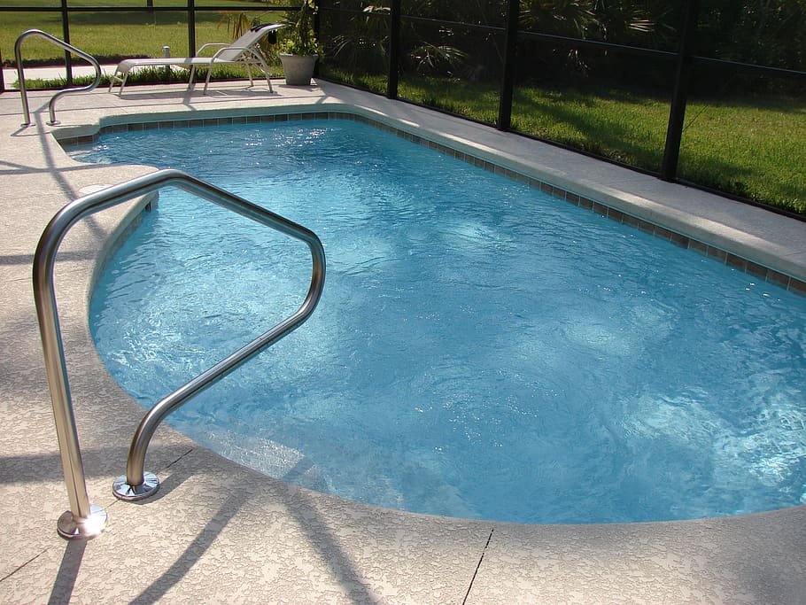 Swimming Pool, poolside, water, nature, blue, day, no people HD wallpaper