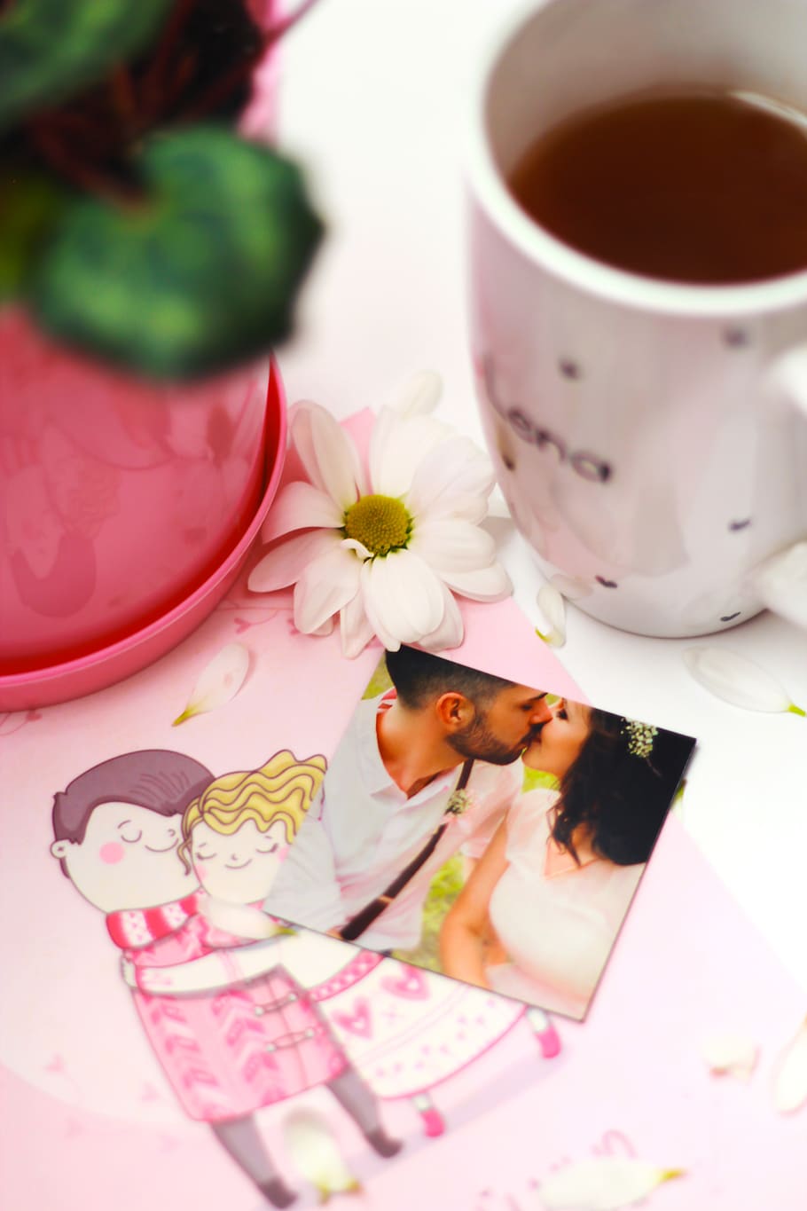 cup, tea, breakfast, love, love story, morning, flower, family