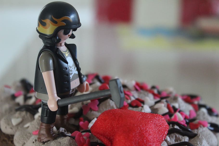break, lego, cake, heart, helmet, sweet, toy, representation HD wallpaper