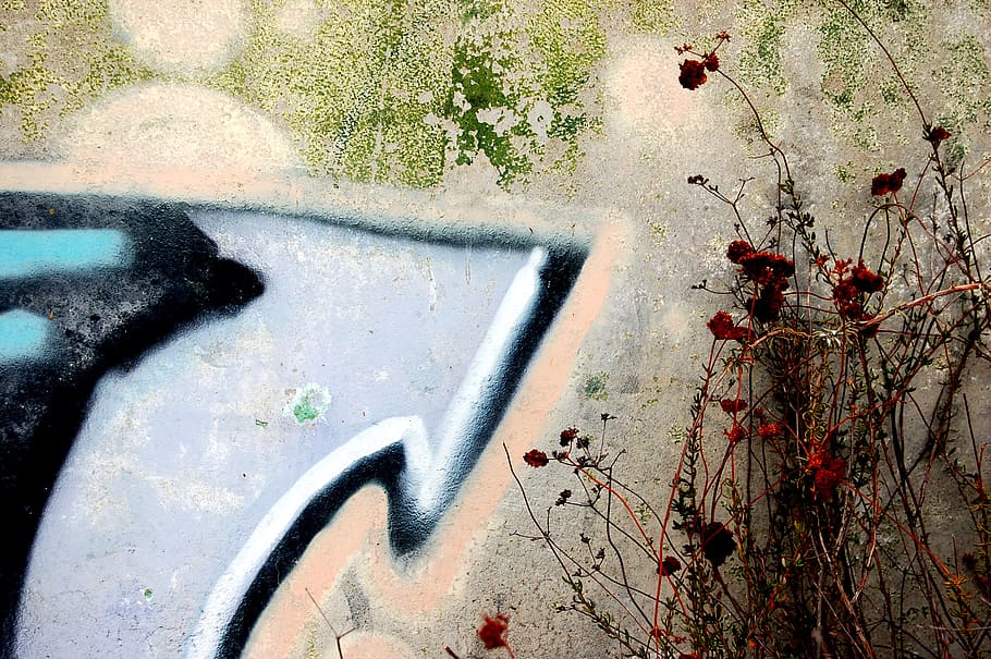 arrow, graffiti, abstract, no people, nature, day, wall - building feature HD wallpaper