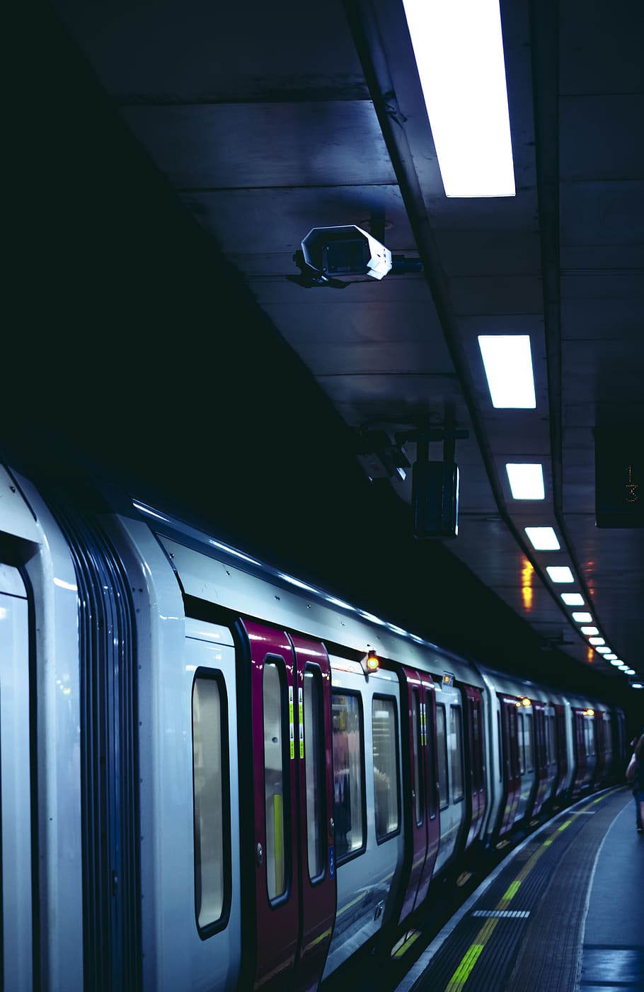 white and red train in train station, transportation, vehicle HD wallpaper