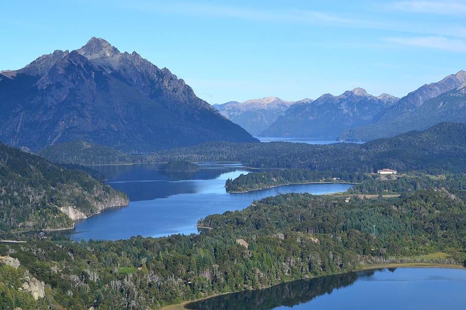 argentina, bariloche, mountain, water, scenics - nature, beauty in nature HD wallpaper