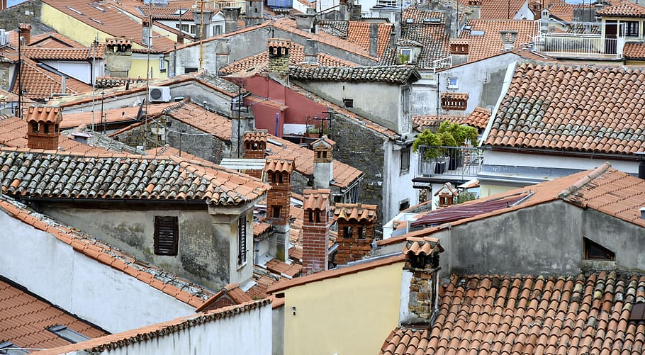 roof, architecture, building exterior, built structure, residential district HD wallpaper