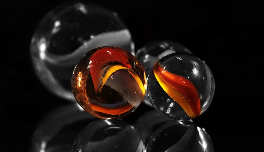 decorative, decoration, macro, marble, object, round, black background HD wallpaper
