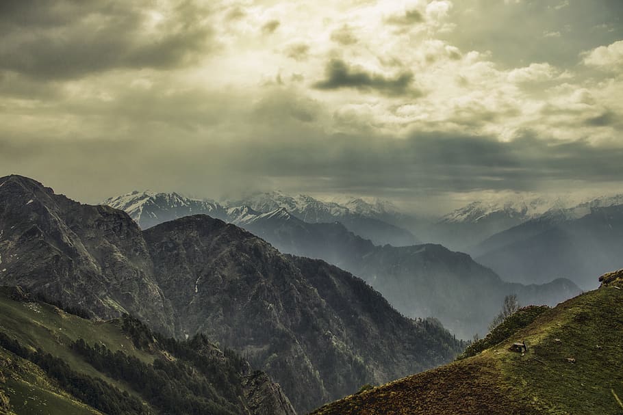 india, manali, kullu manali visit, cloud - sky, mountain, scenics - nature, HD wallpaper