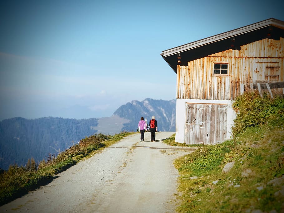 alps, lifestyles, real people, architecture, sky, mountain HD wallpaper