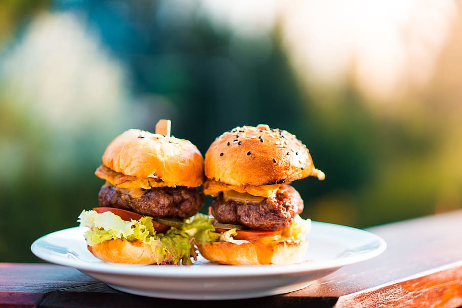 Mini Hamburgers, barbecue, bbq, beef, cooking, eating, food, foodie, HD wallpaper