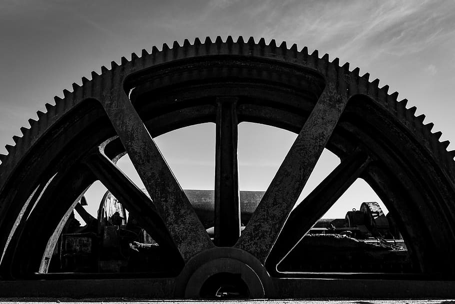 bnw, contrast, industrial, work, industry, wallpaper, blackandwhite HD wallpaper