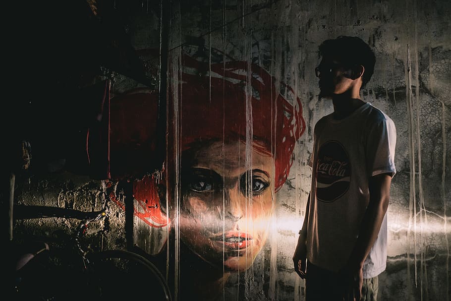hailey, paint, wall art, graffiti, paulogaviola, people, real people HD wallpaper