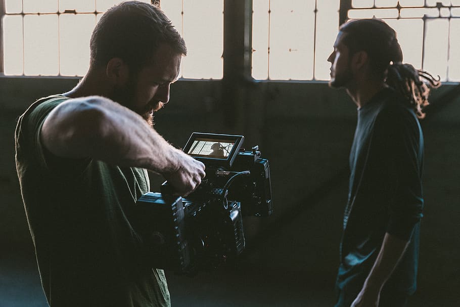 people, man, production, camera, video, film, men, two people HD wallpaper