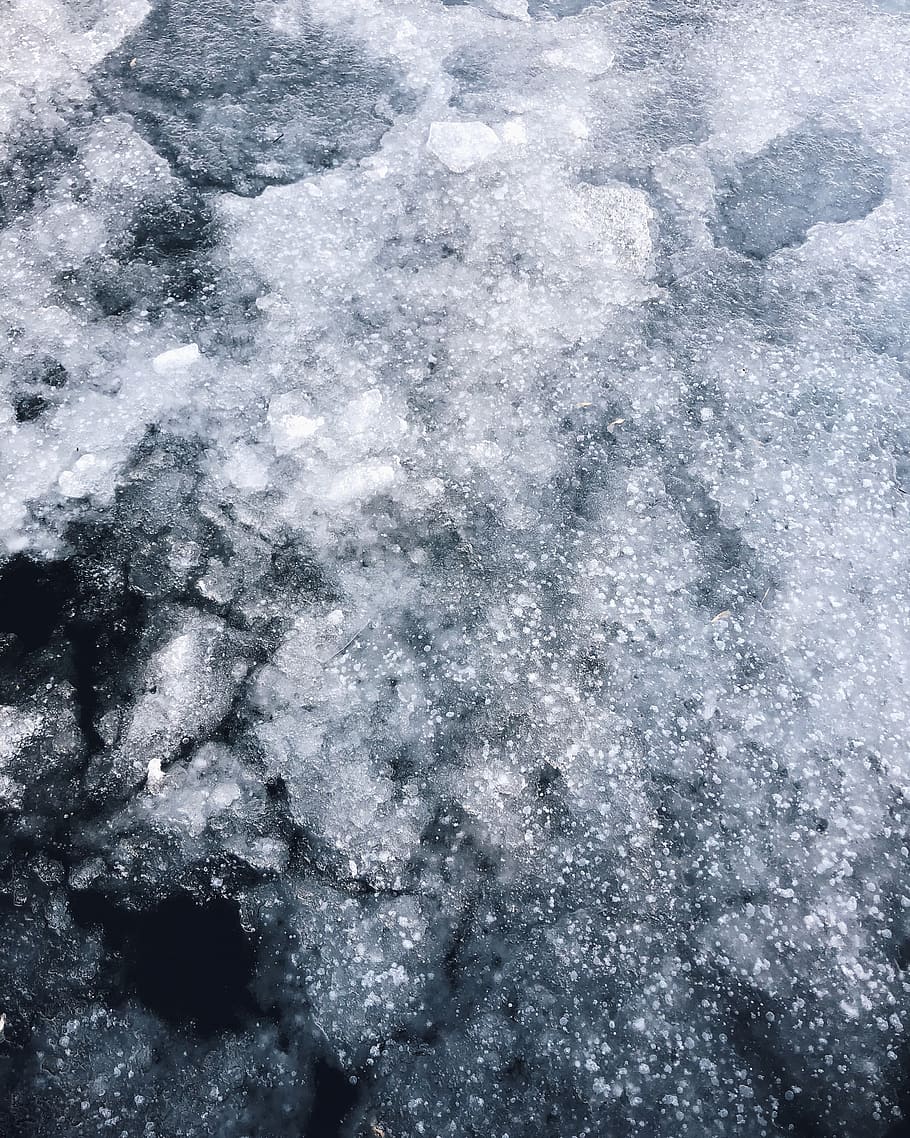 Frosted River, background, close-up, cold, ze, ice, rock, rough HD wallpaper