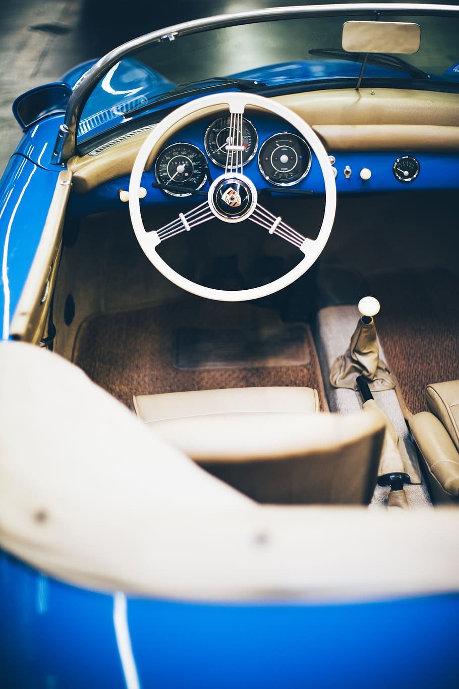 black convertible coupe, mode of transportation, retro styled HD wallpaper
