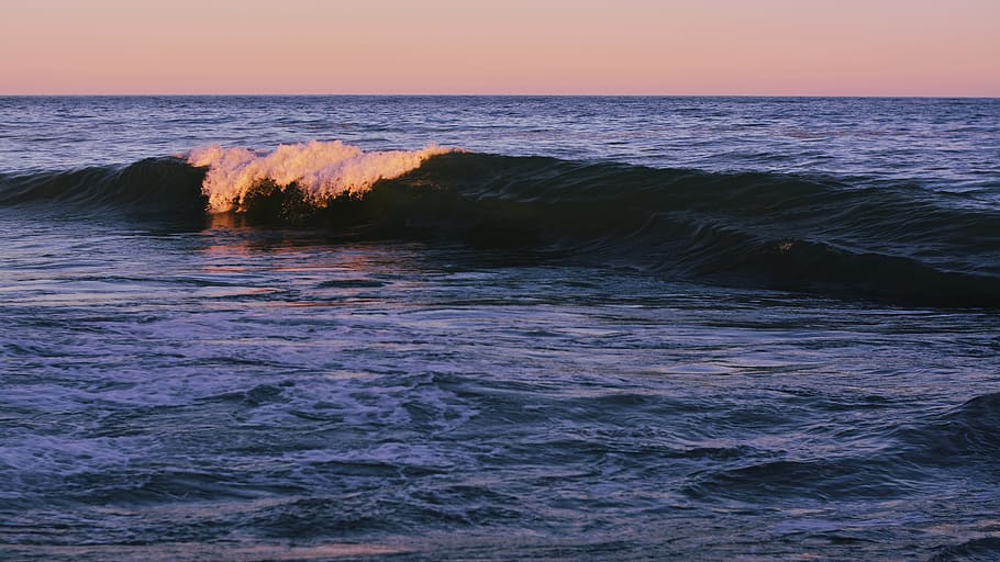 ocean wave during day, sea, water, sky, scenics - nature, horizon over water HD wallpaper