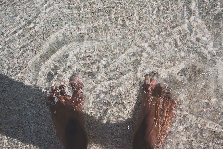 gray sand, real people, human leg, human body part, one person HD wallpaper