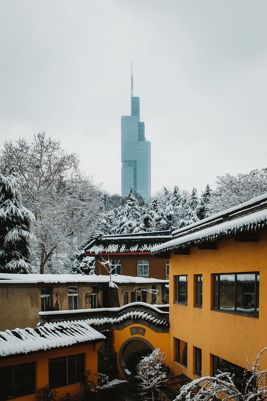 high-rise building, outdoors, nature, ice, countryside, shelter HD wallpaper