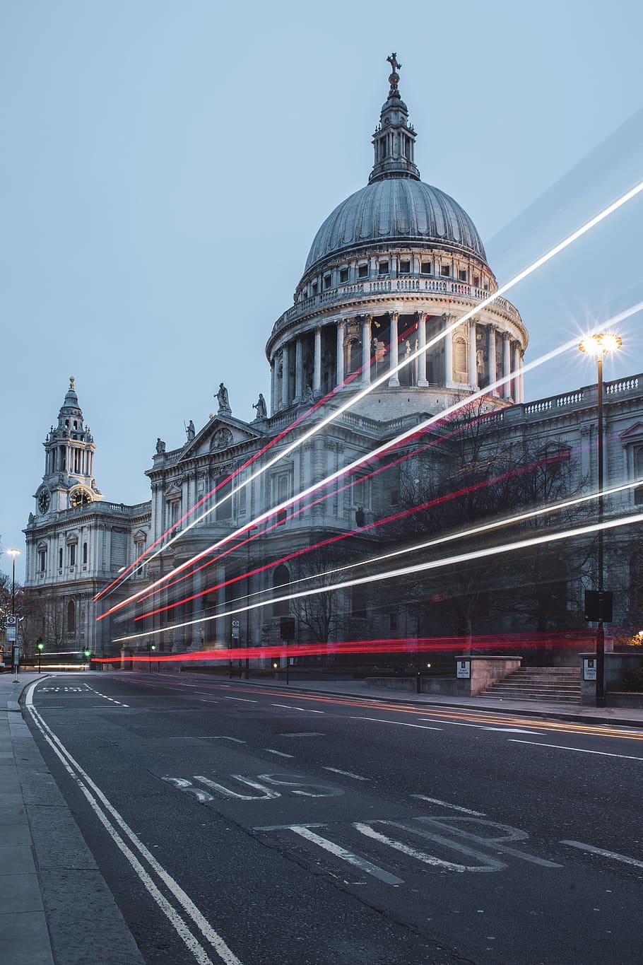 timelapse photography on gray building, dome, architecture, tarmac HD wallpaper