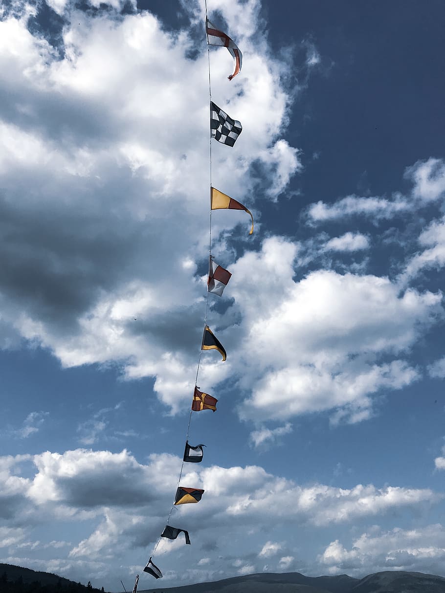 flags, skye, scotland, national, nationallity, german flag, HD wallpaper