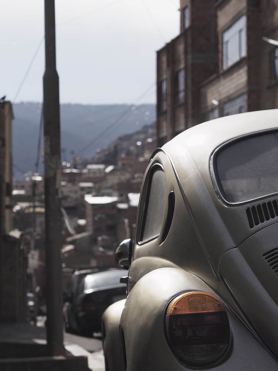 white Volkswagen Beetle Type 1, transportation, mode of transportation HD wallpaper