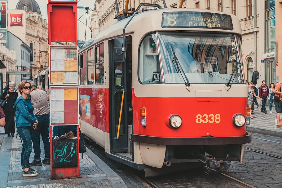 stop, drive, prague, subway, train, city, real people, mode of transportation HD wallpaper