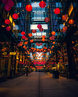 lighting, human, person, lantern, lamp, corridor, traffic light HD wallpaper