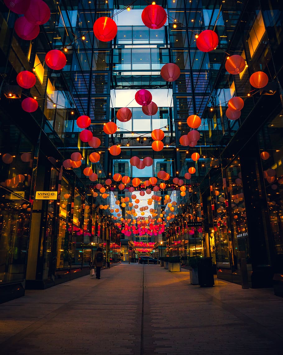 lighting, human, person, lantern, lamp, corridor, traffic light HD wallpaper