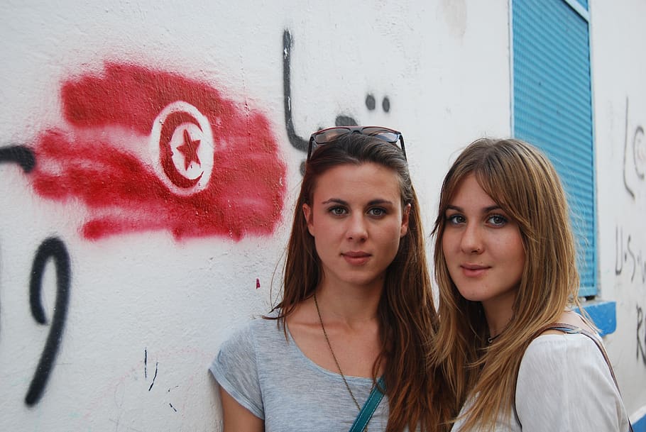 Selective Focus Photography Of Two Women , beautiful, beauty HD wallpaper