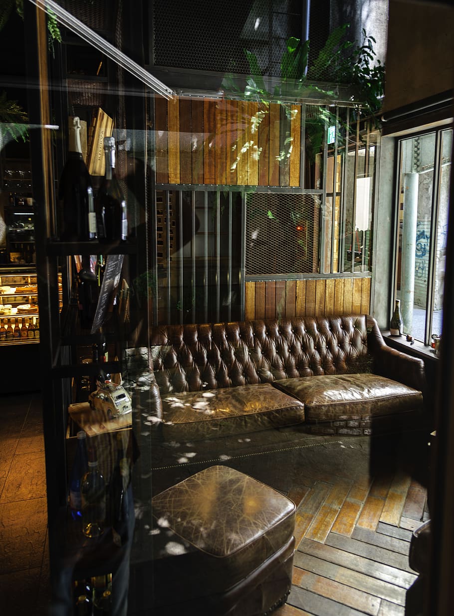 cafe, reflection, indoors, glass - material, no people, transparent HD wallpaper