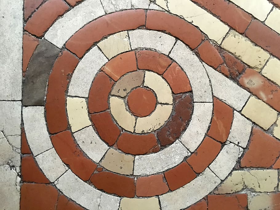 tile, spiral, art, floor, cattedrale di santa maria assunta HD wallpaper