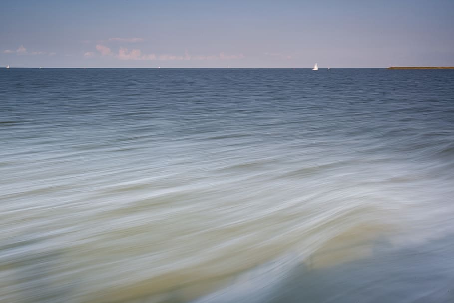ocean during daytime, nature, outdoors, sea, water, horizon, sky HD wallpaper