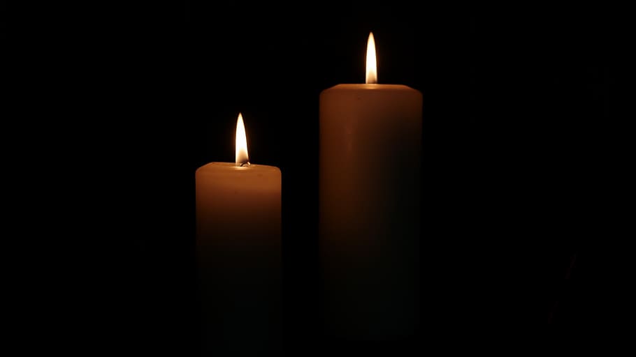 flame, fire, candle, burning, studio shot, dark, black background HD wallpaper