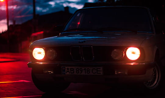 white BMW car, vinnytsia, ukraine, transportation, automobile HD wallpaper