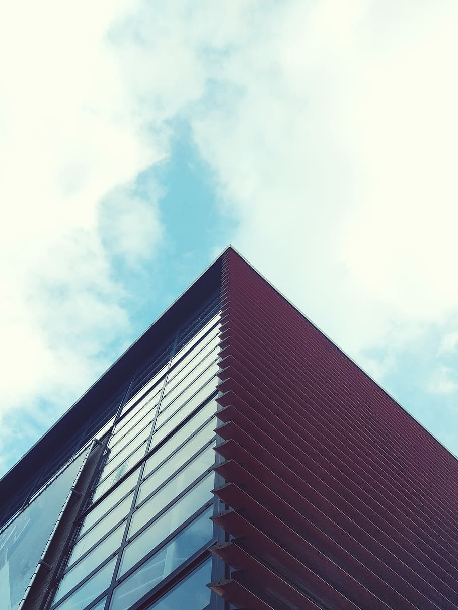 netherlands, amsterdam, angle, building, glass, architecture HD wallpaper