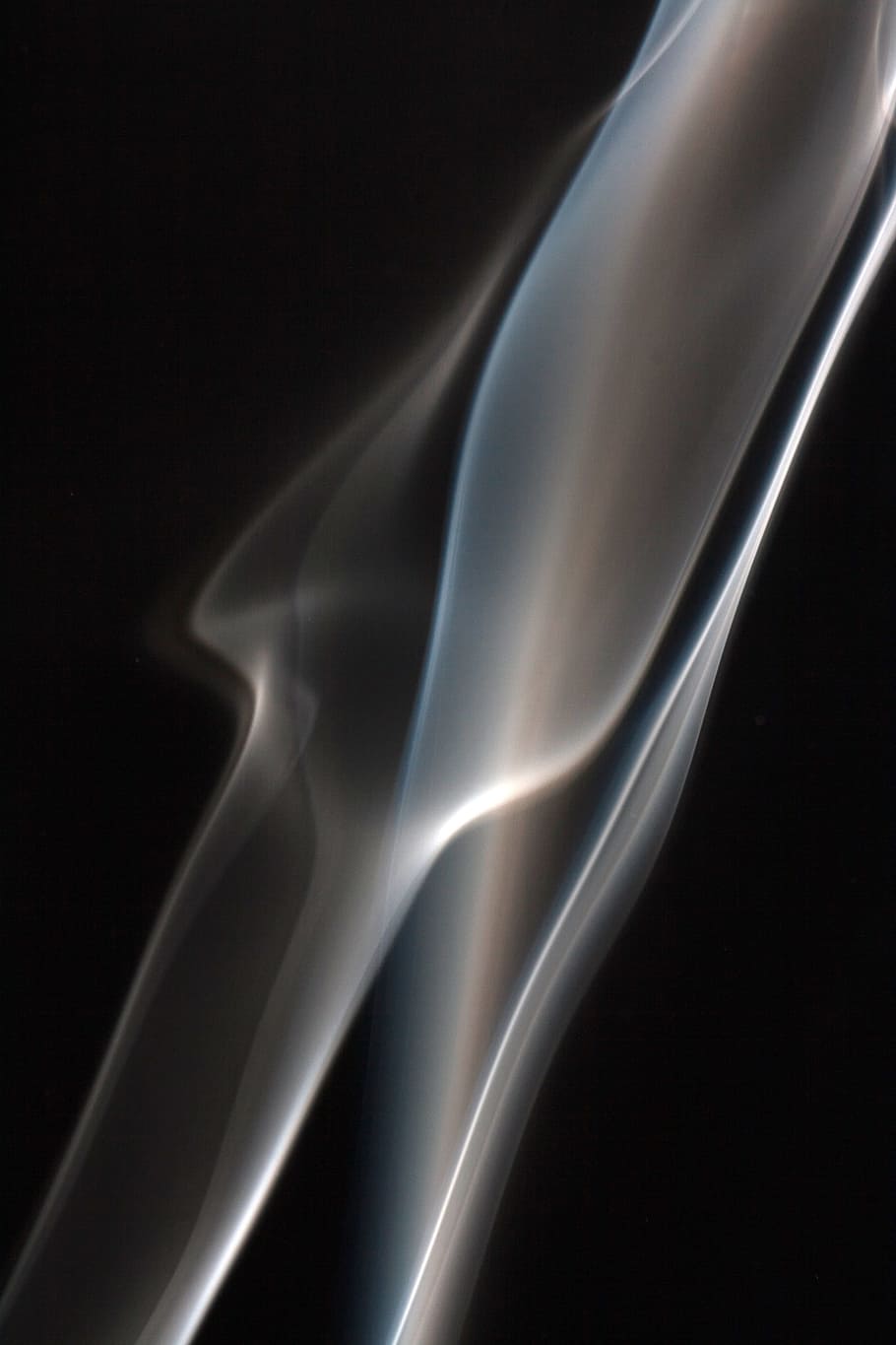 smoke, background, black, white, graphic, hot, isolated, curve HD wallpaper